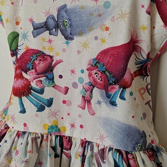 Custom made Trolls party dress - Picture 2 of 8
